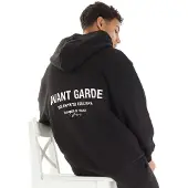 Avant Garde Sweat à capuche zippé hommes - Noir