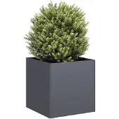 vidaXL Jardinière anthracite 40x40x40 cm acier laminé à froid