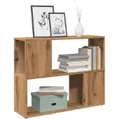 vidaXL Bibliothèque/Séparateur de pièce chêne artisanal 80x24x63 cm