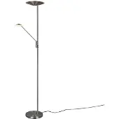 TRIO Lampe de lecture LED en acier inoxydable Brantford