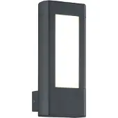 TRIO Applique d'extérieur LED RHINE anthracite et blanc 4,5 W, blanc chaud 450 lm, aluminium, dim. : 25 x 11 x 10,5 cm, IP54,