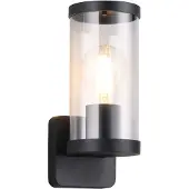 TRIO Applique d'extérieur BONITO noire 1xE27x28W en aluminium, dimensions : 23 x 9,5 x 9,5 cm, IP44, RL