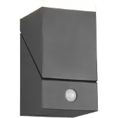 TRIO Applique d'extérieur LED avec détecteur AVON anthracite 7 W, blanc chaud, 800 lm, aluminium, dim. : 16 x 9 x 11 cm, IP54,