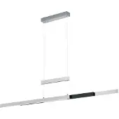 TRIO Lampe suspendue Trajan métal brossé