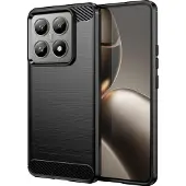 Screen Guard Professional Xiaomi 14T Housse Carbon Brushed Soft TPU (Xiaomi 14T), Coque pour téléphone portable, Noir