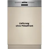 NEFF N 50, Lave-vaisselle intégrable, 60 cm, Acier brossé, S145EAS16E