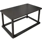 Skye Decor , table basse haut de gamme, noire, 70 x 38 x 42 cm | 100 % MDF, pieds en carton compressé | Un style moderne et industriel pour votre intérieur, à la fois élégant et fonctionnel.