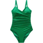 Next Maillot de bain modelant vert