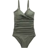 Next Maillot de bain modelant olive