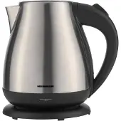 Heinner Bouilloire HEK-17IX, 1850-2200 W, 1,7 L, élément chauffant en acier inoxydable, arrêt automatique, Acier inoxydable