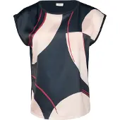 s.Oliver Black Label Chemisier bleu outremer / rose / rouge