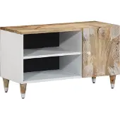 vidaXL Armoire TV 80x31,5x46 cm en bois massif de manguier