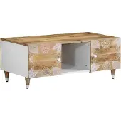 vidaXL Table basse 100x54x40 cm en bois massif de manguier