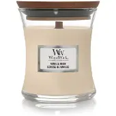 Woodwick Vanilla Bean bougie parfumée avec mèche en bois 85 g
