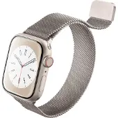 Cellularline Steel Band - Apple Watch (Acier inoxydable), Sangles de montre, Beige