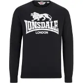 Lonsdale Sweat-shirt 'Go Sport' noir / blanc