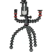 Joby GorillaPod Mobile Rig Vlogging Tripod (Matières plastiques, Métal), Trépied, Noir, Rouge