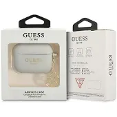 GUESS Guaplsc4Eg Airpods Pro Cover Grey/Grey Silicone Charm 4G Collection