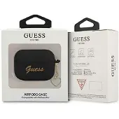 GUESS Guaplschsk Airpods Pro Cover Black/Black Silicone Charm Heart Collection