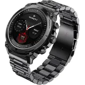 GARETT Bracelet connecté - - Atom - Noir - 370 mAh - Acier inoxydable