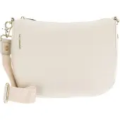 Mandarina Duck Mellow Leather Hobo Fzt79 Shoulder Bag Beige,Blanc