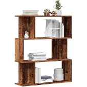 vidaXL Bibliothèque vieux bois 80x24x96 cm bois d'ingénierie