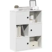 vidaXL Bibliothèque blanc 60x24x76,5 cm bois d'ingénierie