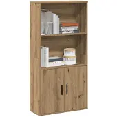 vidaXL Bibliothèque chêne artisanal 60x24x120 cm bois d'ingénierie