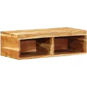 vidaXL Armoire TV murale 60x30x19 cm en bois massif d'acacia