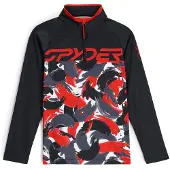 Spyder Camo Half Zip Sweatshirt Noir XL Garçon