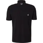 Armani Exchange pour homme. XM000367AF13022UC001 Polo Logo noir (XS), Casuel, Coton, Manche courte