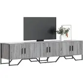 vidaXL Armoire TV Gris Sonoma 180x34x41 cm Bois composite