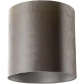 QAZQA Abat-jour en velours taupe cylindrique 40/40/40