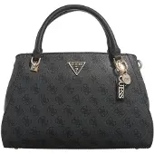 GUESS Sacs Sac à main en similicuir Noelle Luxury Satchel coal logo