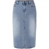 TATUUM Jupe 'Mediana' bleu denim / marron
