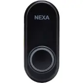 Nexa MLT-1925 Türklingel-Druckknopf Schwarz, Caméra réseau, Noir