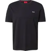 HUGO T-Shirt 'Dero' noir / blanc