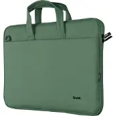 Trust Bologna Sacoche PC 16'' Eco, Protection Laptop, Légère et Durable, Bandoulière - Vert