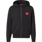 HUGO Veste de survêtement 'Daple' rouge / noir