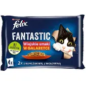 Purina Felix Fantastic Mp Bå¿Uf, Poulet 4x85g = 340g