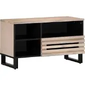 vidaXL Armoire TV 80x34x46 cm en bois massif de manguier
