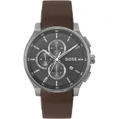 BOSS Zegarek męski 1514187 brązowy klasyczny