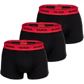 HUGO lot de trois boxers Homme Noir