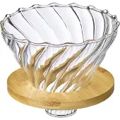Westmark Filtre à café en verre Brasilia, Cafetière, Marron, Transparent
