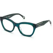 Zadig & Voltaire Lunettes de Vue - - VZV430 - Vert pétrole transparent - Acétate - Femme