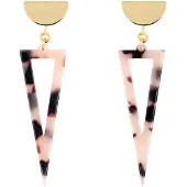 Fräulein Wunder Boucles d'oreilles beige / or / noir