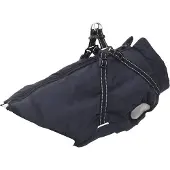 vidaXL Manteau pour chien Harnais Imperméable Réfléchissant Bleu marine L68