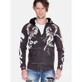 Cipo & Baxx Veste de survêtement mélange de couleurs / noir