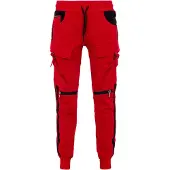 Cipo & Baxx Pantalon rouge / noir