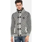 Cipo & Baxx Vestes en maille gris / anthracite